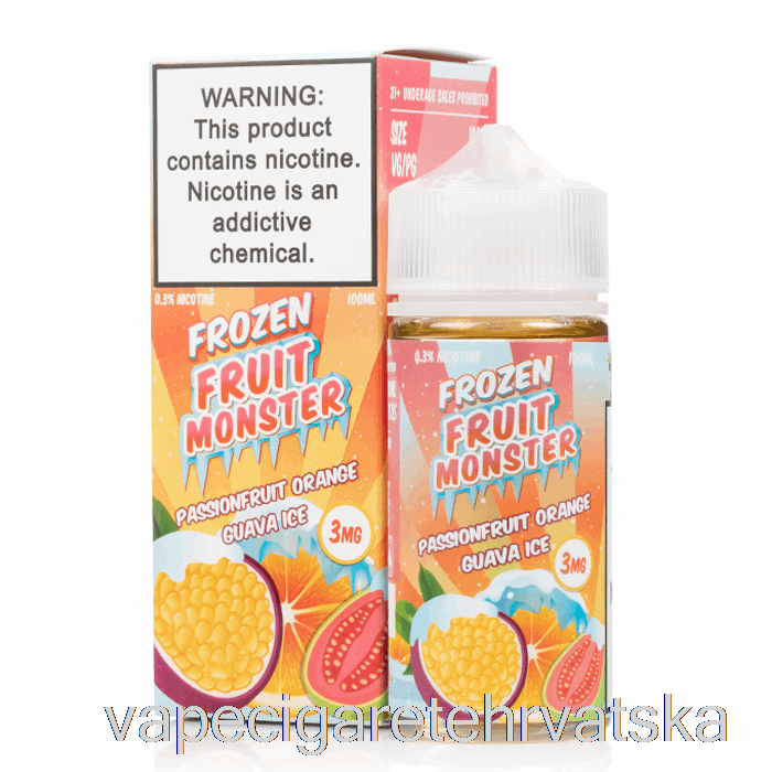 Vape Hrvatska Ice Passionfruit Naranča Guava - Frozen Fruit Monster - 100ml 6mg